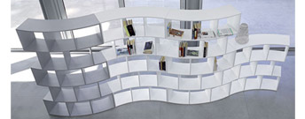 River Modular Dividing Bookcase by Antonello Italia