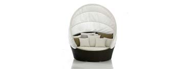 Orbit  Love Seat with Canopy by Dedon