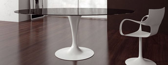 Flute Round Table by Sovet Italia